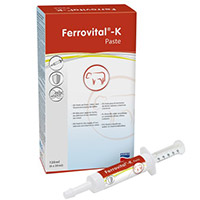 Die vitaminreiche Eisenpaste  Ferrovital®-K für neugeborene Kälber stärkt die Jungtiere und reduziert maßgeblich ihre Infektanfälligkeit in den ersten Tagen nach der Geburt.