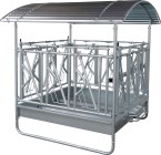 square Hay Rack Standard with Self-Closing Feeding Grate for Hornless Cattle