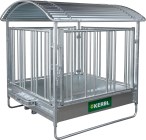 Square Hay Rack for Horses with Safety Feeding Barrier