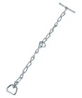 Chain component for tethering calves and young animals